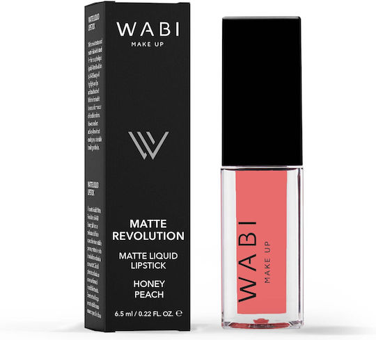 Wabi Beauty Υγρό Κραγιόν Matte Honey Peach 6.5ml
