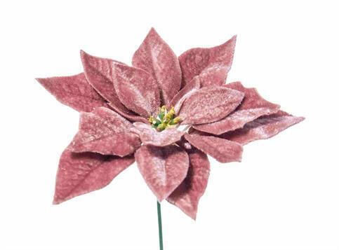 Arpimex Srl Christmas Fabric Decorative Flower 19cm