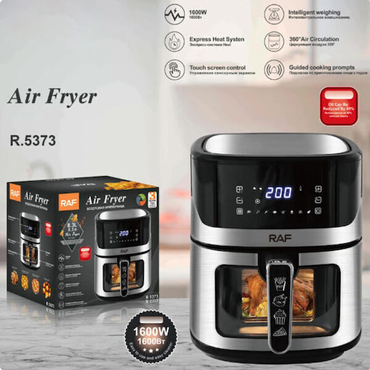 Raf Air Fryer 8.3lt Ασημί R.5373