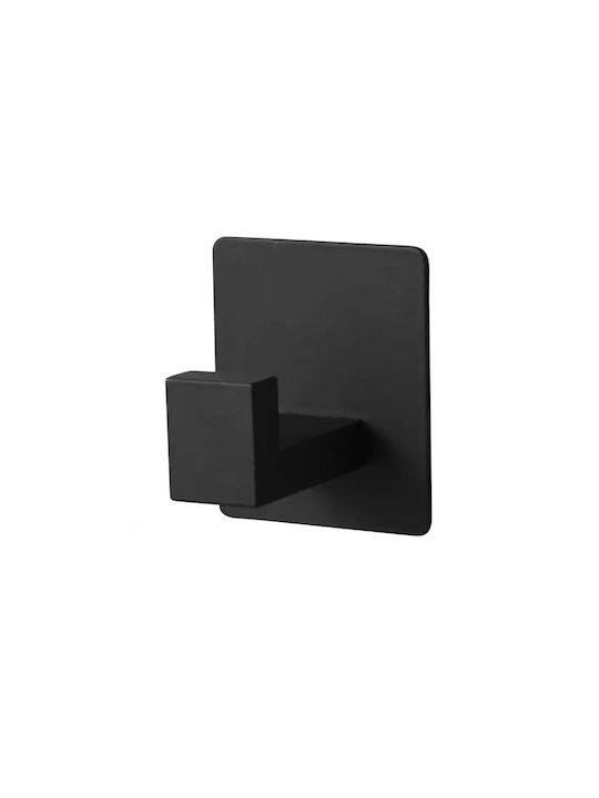 Aria Trade Wall-Mounted Bathroom Hook with 4 Positions Black