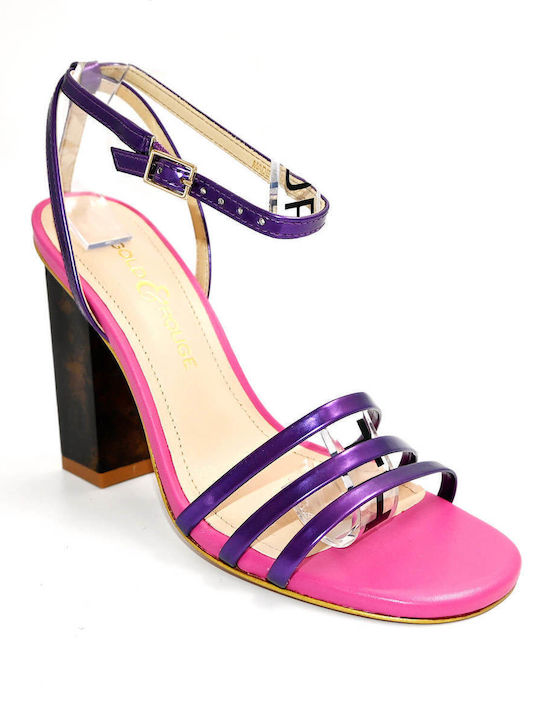 Gold&Rouge Damen Sandalen in Lila Farbe