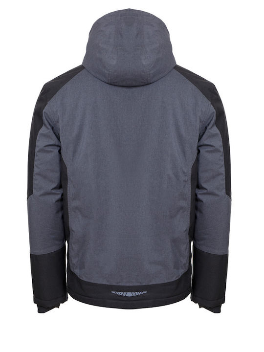 Stenso Work Jacket with Detachable Hood Gray