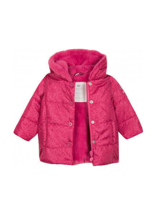 Kinder Freizeitjacke mit Futter & Kapuze Rosa