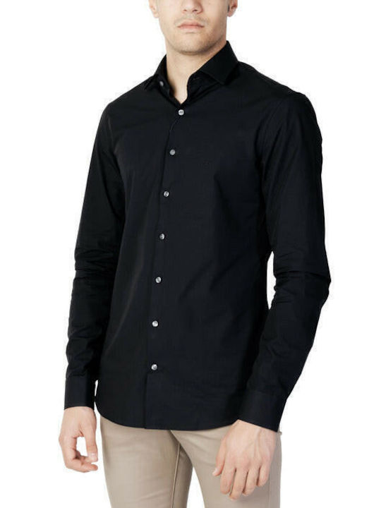 Calvin Klein Men's Shirt Long Sleeve Cotton Black