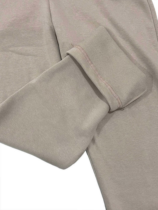 Παντελόνι Φόρμας Fleece Μπεζ