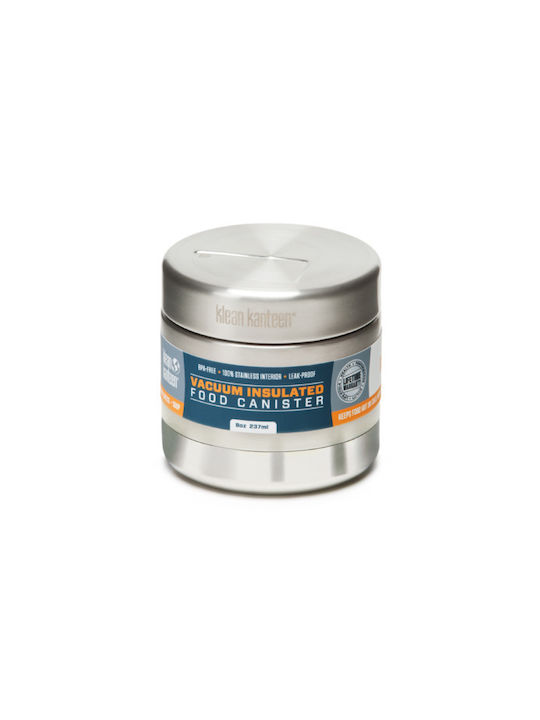 Klean Kanteen Δοχείο Φαγητού Inox Θερμός Ασημί 236ml