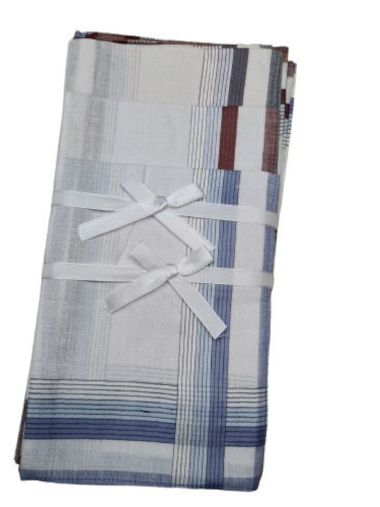 Handkerchief Nose Scarf Cotton Men's Colored Gray Striped