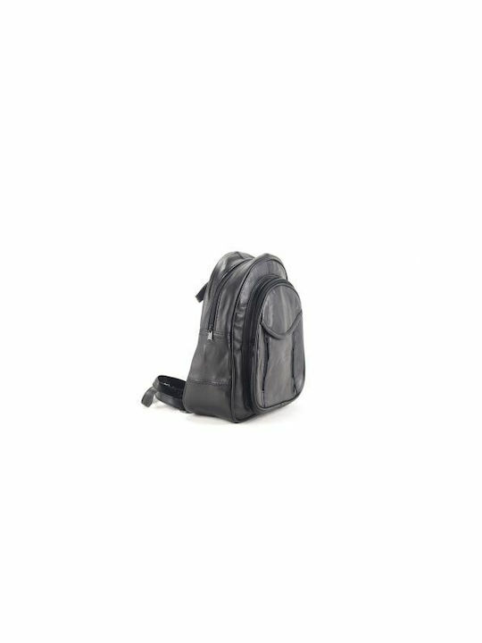 Kouros Leder Damen Tasche Rucksack Schwarz