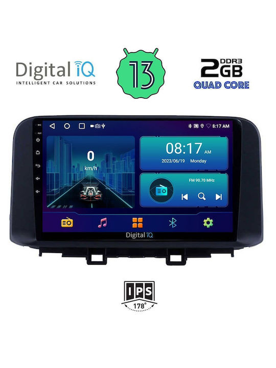 Digital IQ Car Audio System for Hyundai Kona 2017> (Bluetooth/USB/AUX/WiFi/GPS/Apple-Carplay/Android-Auto) with Touch Screen 10"