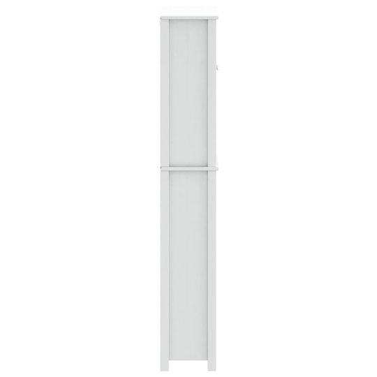 vidaXL Badezimmerschrank Wäscherei B76xT27xH164.5cm Weiß