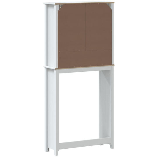 vidaXL Badezimmerschrank Wäscherei B76xT27xH164.5cm Weiß