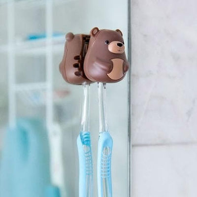 Kikkerland Αρκουδάκι Plastic Countertop Toothbrush Holder