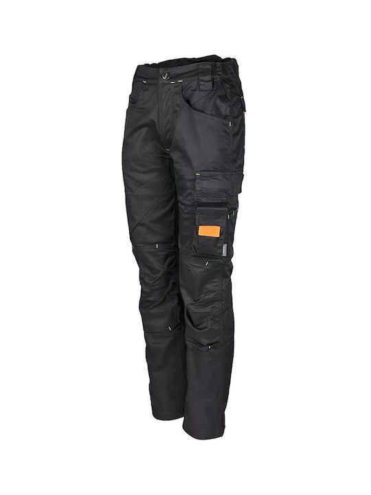 Sara Workwear Actiflex Παντελόνι Εργασίας Μαύρο