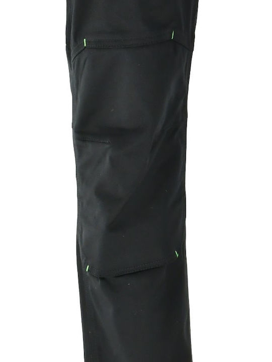 Sara Workwear Actiflex Παντελόνι Εργασίας Μαύρο