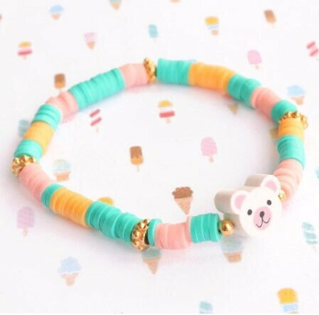 Clay Craft Beads Brown 400pcs 6mm