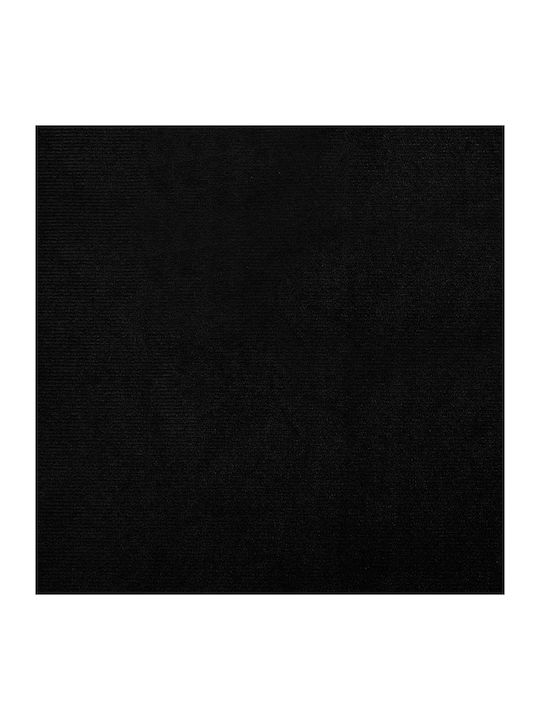 Πολυθρόνα με Υποπόδιο Βελούδινη Μαύρη 70x56x68cm