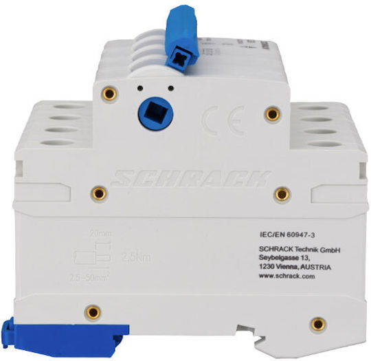 Schrack 4-Poles General Use Panel Push Button Switch 125A