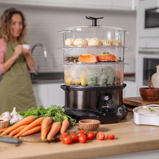 Cecotec Vapovita 3000 Food Steamer with 3 Steaming Decks 1lt