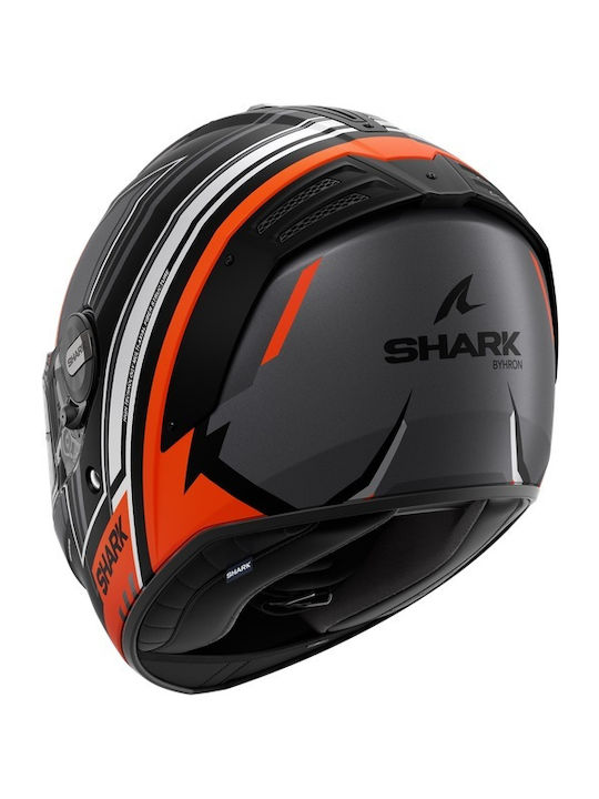 Shark Spartan RS Byhron Black / Orange / White Κράνος Μηχανής Full Face ECE 22.06 1530gr με Pinlock και Sunvisor