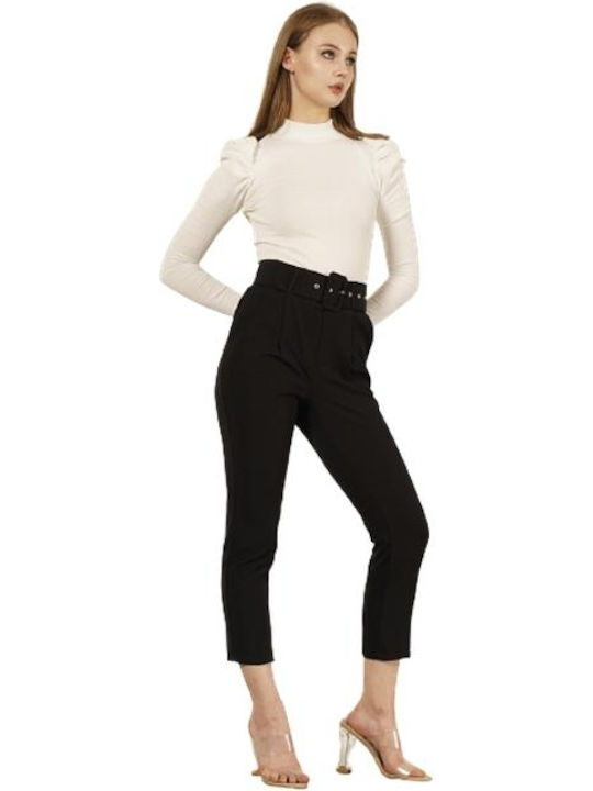 Ζωνη Women's Chino Trousers Black