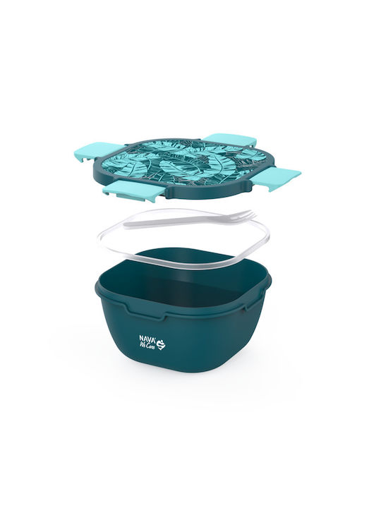 Nava Microwave Plastic Lunch Box Blue 1700ml