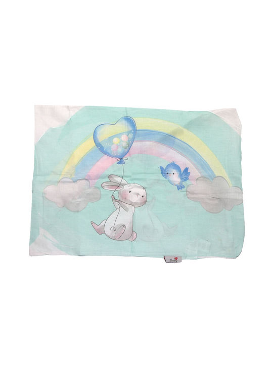 Baby Bettbezug Set mit Kissenbezug Wiege White 100x135cm.
