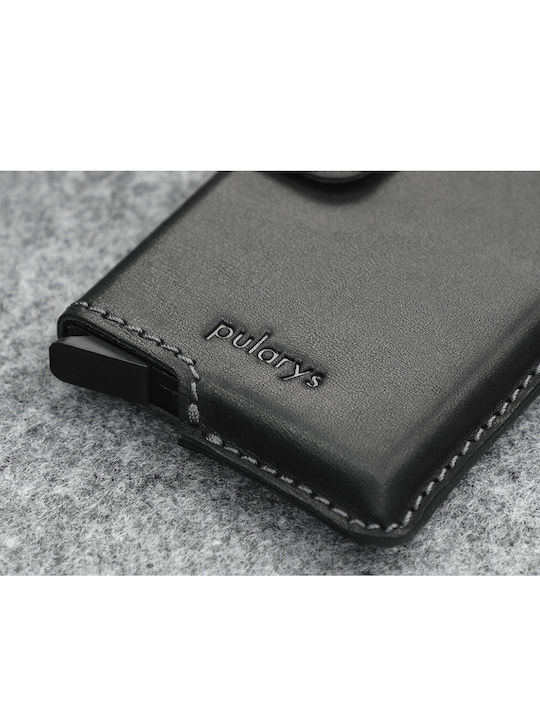 Δερμάτινο Ανδρικό Πορτοφόλι Καρτών με RFID Μαύρο