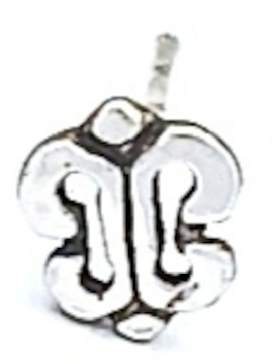 PS Silver Σετ Σκουλαρίκια Piercing Μύτης από Ασήμι Λευκό