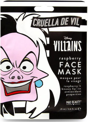 Mad Beauty Disney Villains Masks Gesichtsmaske für das Gesicht für Revitalisierung 25ml