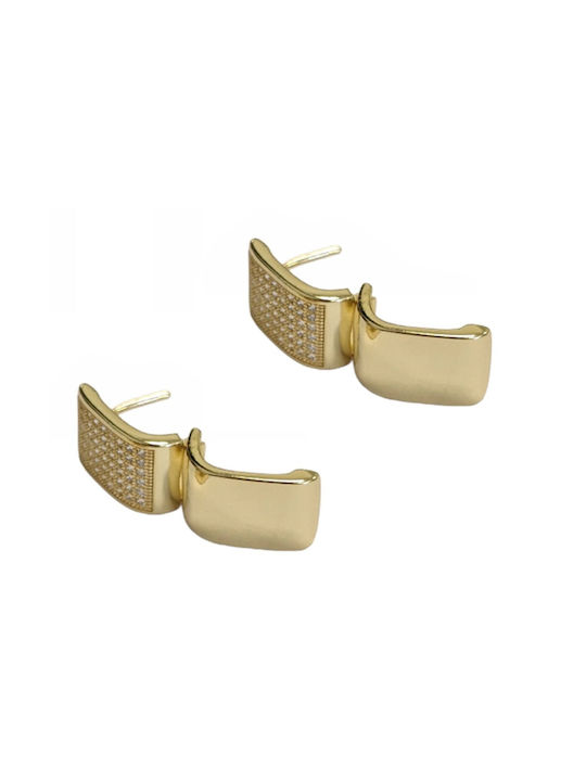 Tatu Moyo Earrings Hoops Gold Plated