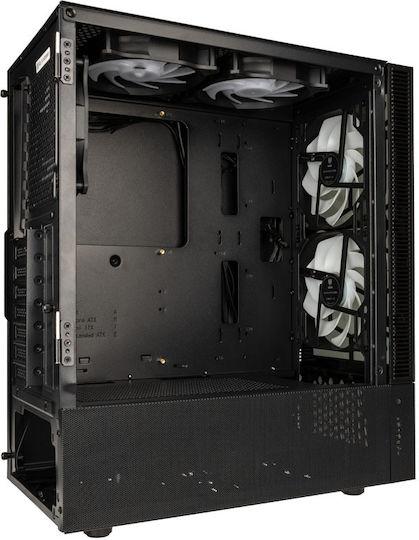 Kolink Observatory MX Glass ARGB Gaming Midi Tower Κουτί Υπολογιστή με Πλαϊνό Παράθυρο Μαύρο