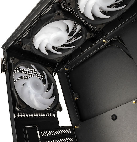 Kolink Observatory MX Glass ARGB Gaming Midi Tower Κουτί Υπολογιστή με Πλαϊνό Παράθυρο Μαύρο