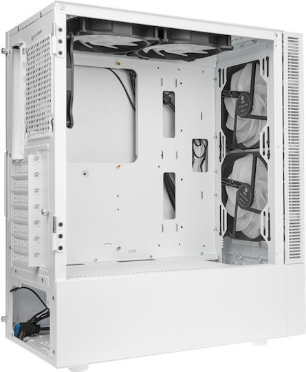 Kolink Observatory MX Mesh ARGB Gaming Midi Tower Computer Case with Side Window White