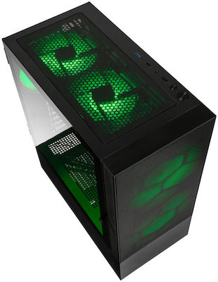 Kolink Observatory MX Mesh ARGB Gaming Midi Tower Computer Case with Window Panel Black