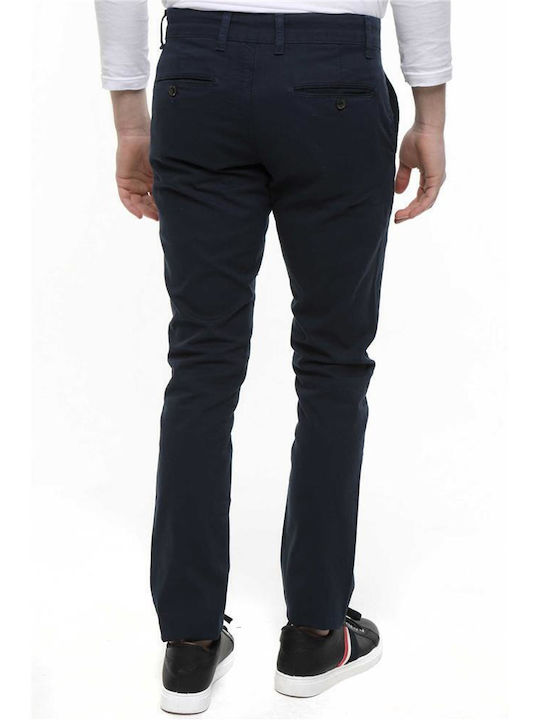 Fit Pantaloni pentru bărbați Chino cu Croială Slim BLUE