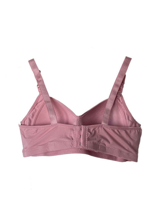 Topaki Cup C Triangle Triangle Bra with Light Padding without Underwire Pink