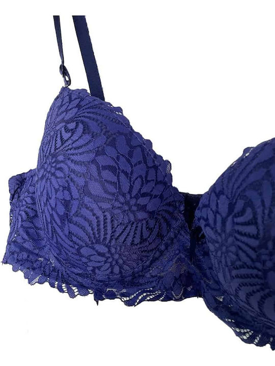 Lace Push Up Bra Purple