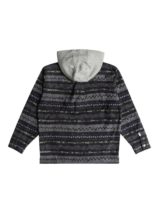 Quiksilver Cardigan pentru copii cu glugă Gri