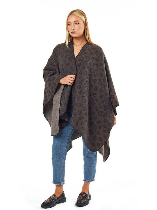 Verde Coffee Damen Poncho