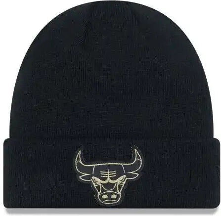 Badge Bulls Beanie Unisex Beanie Knitted in Black color