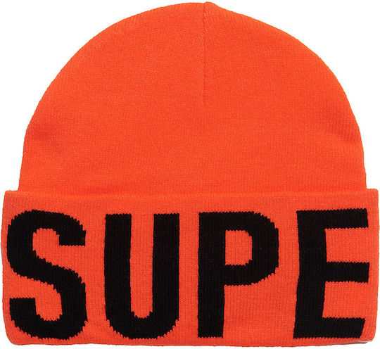 D4 Sdry Branded Knitted Beanie Hat Beanie Unisex Beanie Knitted in Orange color
