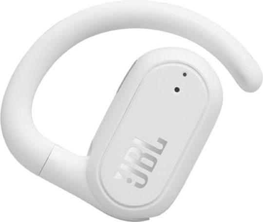 JBL Soundgear Sense Offenes Ohr Bluetooth-Freisprecheinrichtung Kopfhörer mit Schweißresistenz und Ladeetui Weiß