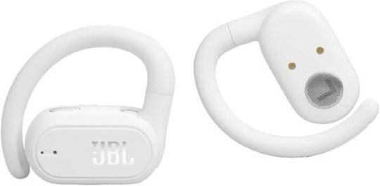 JBL Soundgear Sense Offenes Ohr Bluetooth-Freisprecheinrichtung Kopfhörer mit Schweißresistenz und Ladeetui Weiß