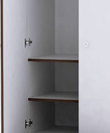 Exclusive Ușă dublă Dulap cu 1 Sertar Alb 80x57x178cm