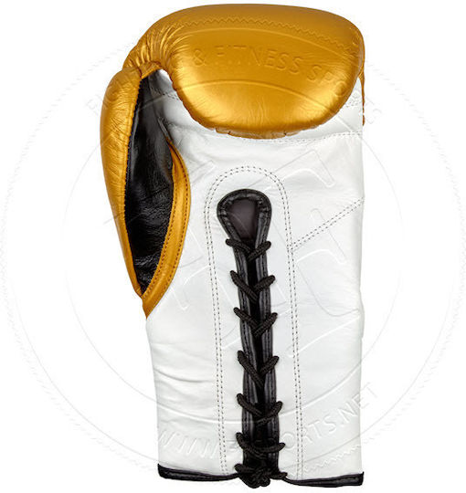 Benlee Boxing Gloves Leather for Match Gold