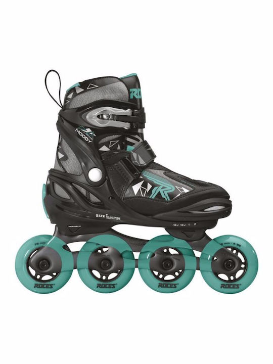 Roces Moody Inline Αυξομειούμενα Rollers Μαύρα Παιδικά