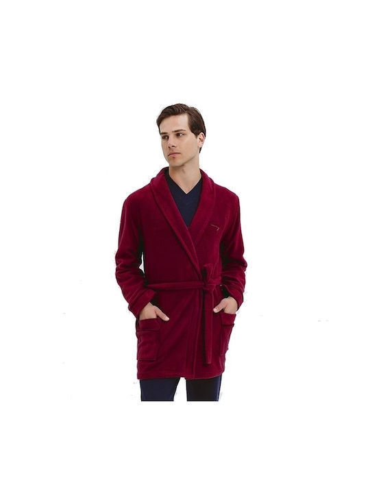 Odyssey De iarnă De bărbați Robe Fleece Bordeaux