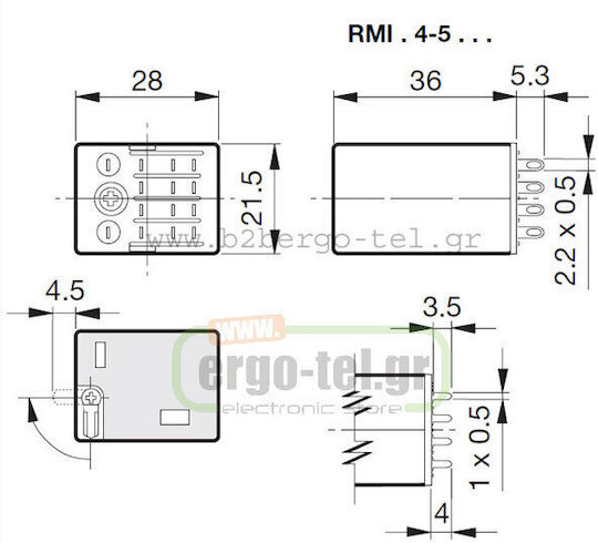 Carlo Gavazzi Industrial Relay Relay 115V 211-031411511