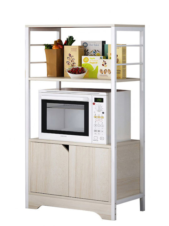 ArteLibre Kitchen Rack in White Color 60x30x95cm