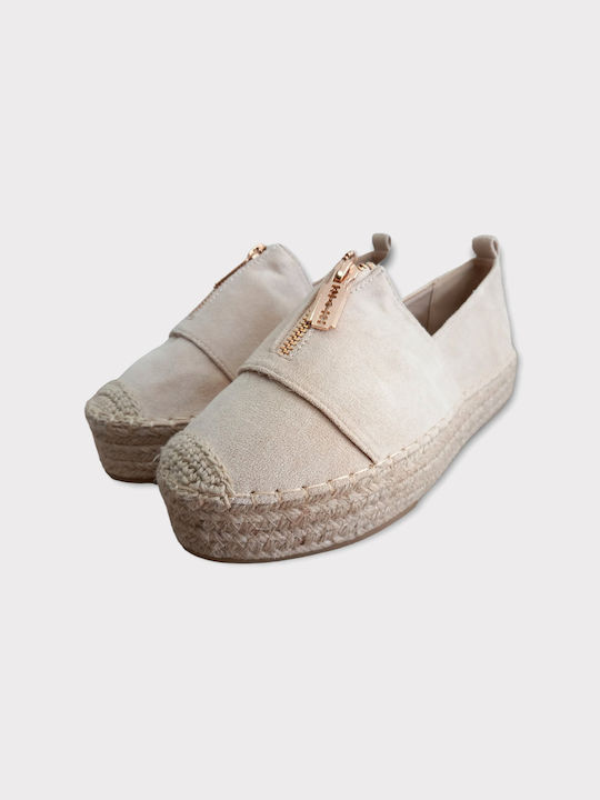 Damen Espadrilles in Beige Farbe